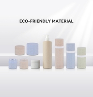Récipient de pot de crème de blé écologique Bouche large 50g 100g Pot de cosmétiques en plastique biodégradable de paille de blé