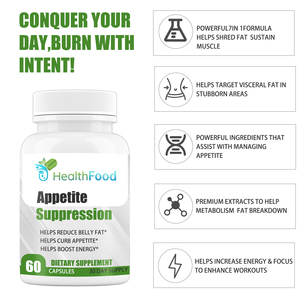 Cápsulas Herbales Orgánicas para Adelgazar, Supresor del Apetito, Té Verde, Acelera el Metabolismo, Controla los Antojos, OEM ODM - Product Image 4