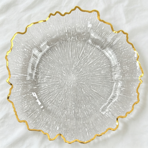 Plato de presentación dorado personalizado con diseño de rayos de sol, de plástico, de 13 pulgadas, para bodas, eventos y decoración de mesas. - Product Image 5