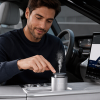 Diffuseur de parfum portable AeroScent pour voiture et maison, 10 ml, sans eau, à piles, en métal, pour table