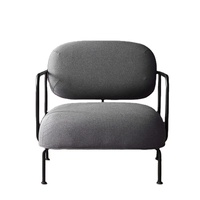 Sillón Individual Redondo de Estilo Nórdico, Puff Tipo Huevo, Relajante, para Sala de Estar