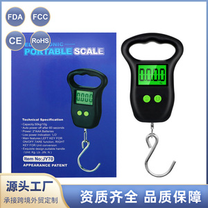 Portable Handheld Hanging Scale 50kg Digital Luggage Scale With Backlight Display <b>Hook</b> Scale For Travel Weighing - Product Image 4