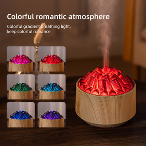 Gift Volcano 300ml Portable Electric Air Humidifier USB Cool Mist <b>Oil</b> <b>Diffuser</b> With Night Light for Home and Hotel Aromatherapy - Product Image 1