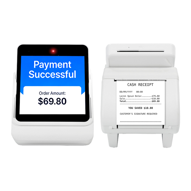 Android 13 Smart POS Handheld Payment Terminal with Integrated Receipt Printer and Front Camera for Mobile Ordering Z80-V5