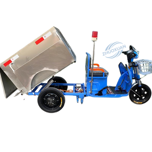 Triciclo Eléctrico para Recolección de Basura, 400L, Acero Inoxidable, Volquete Hidráulico, Capacidad de Carga 100-200kg, Autonomía 50-70km, para Uso Municipal - Product Image 5