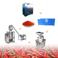Machine à moudre les piments fabriquée en Chine, ligne de traitement de la poudre de paprika, moulin à piment et à poivre noir