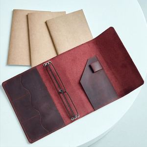 Reusable PU Leather A5 Notebook Cover Refillable <b>Journal</b> Case with Elastic Bands Book Protective Sleeve - Product Image 1