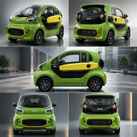 Voiture électrique à 4 roues à faible vitesse et longue portée, 4 places, moteur AC 1500W, batterie au plomb-acide, freins à disque doubles, contrôleur intelligent