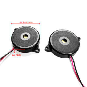 Fabricante de Shenzhen 34,3*9mm alta calidad 3509 sonido fuerte 85db 12V alarma de zumbador de cable de plomo pasivo piezoeléctrico de baja frecuencia - Product Image 2