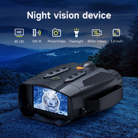 Binoculares de Visión Nocturna de 800M de Largo Alcance, Gafas de Visión Nocturna Infrarrojas Térmicas, Telescopio Óptico Digital para Caza en la Oscuridad