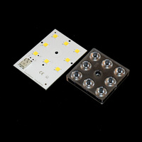 Module de lampadaire LED ZHAGA 49 mm en aluminium, carte MCPCB intelligente, LED SMD5050, 10 CE approuvés, 70 sources lumineuses, 150