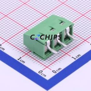 DG127-5.0-03P-14-1002A(H) Screw Terminal Block Through hole Component (THT),P=5mm Connector 1x3P 5mm Green Through Hole - Product Image 2