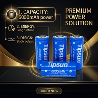 Cellule de batterie Lifepo4 3.2V de qualité supérieure Tipsun 32650 32700 3.2v 6000mah 6Ah pour éclairage solaire