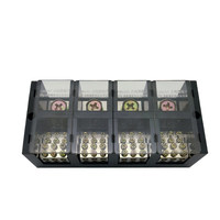 Distribuidor de Cable Trifásico de 4 Vías y 6 Salidas Tipo FJ6 de Alta Potencia con Contactos de Latón Niquelado Modelo JHT-2504/6