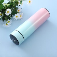 Gobelet numérique Termo en acier inoxydable isolé sous vide flacon de température bouteille d'eau thermo Smart Led avec affichage de la température