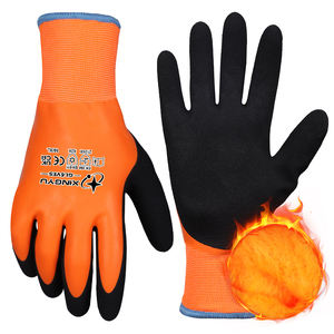 XINGYU 10 ℉ impermeable a prueba de viento pantalla táctil cálidos guantes de invierno para hombres guantes de trabajo recubiertos de látex cálidos guantes de trabajo de construcción - Product Image 1