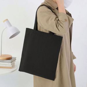 Eco-Friendly Linen <b>Canvas</b> <b>Tote</b> Bag Custom Logo Printed Black Storage Cotton Bag with Handles Reusable for Packaging - Product Image 5