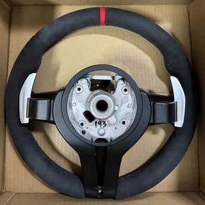 Volante Deportivo de Cuero Alcantara para <span class=keywords><strong>BMW</strong></span> M M3 <span class=keywords><strong>M5</strong></span> M6, Compatible con F20 F21 F06 F07 F10 F11 F12 F13 F30 F32 F80 F91 E90 - Product Image 2