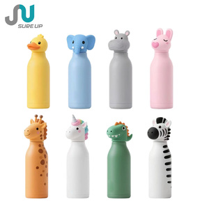 Gourde isotherme portable pour enfants en acier inoxydable 500 ml avec couvercle <span class=keywords><strong>renard</strong></span> mignon et base antidérapante, double paroi isolée, sans BPA - Product Image 3