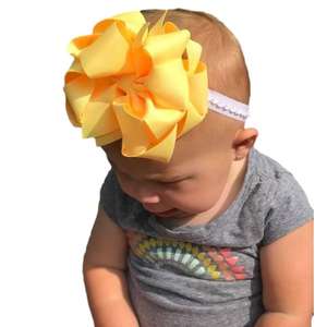 Grands arcs de cheveux en couches avec nœud en pointe sur les dents pinces crocodiles énormes grands arcs de cheveux de boutique - Product Image 1