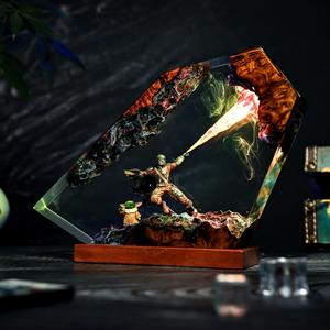 Lámpara <span class=keywords><strong>de</strong></span> Resina <span class=keywords><strong>de</strong></span> Star Wars Mandalorian, Productos Artesanales Terminados, Exquisitos Adornos <span class=keywords><strong>de</strong></span> Decoración para el Hogar Hechos en China para Ocasiones Especiales - Product Image 2
