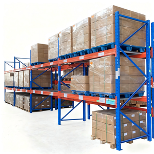 Estantería de Almacenamiento de Paletas de Alta Resistencia de Múltiples Niveles, Sistema de Almacenamiento Ajustable y Conveniente, Estantes Apilables Industriales para Fábrica - Product Image 1