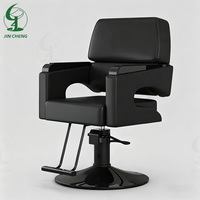 Jincheng nouvelle chaise de coiffure ascenseur de coiffure en cuir simple peut être placé à l'envers poste de travail de salon de coiffure.
