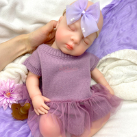 Poupées reborn en silicone souple et flexible, réalistes, 18 pouces, poupée fille nouveau-né, toucher de peau réelle, poupée artisanale pour les jeux d'enfants