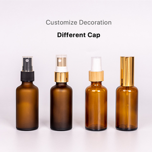 Luxury 5 30 50 15 20 ml 100ml 10ml 15ml 30ml Face Body Room Frosted Black Glass Spray <strong>Bottle</strong> With Rose Gold Fine <strong>Mist</strong> Cap - Product Image 3