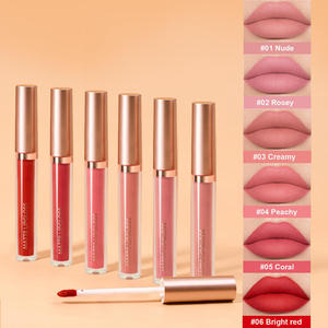 Factory Wholesale 6 Colors Matte Mineral Waterproof Liquid <b>Lip</b> <b>Gloss</b> Base High Pigment Vegan Hydrating Long Lasting Private - Product Image 2
