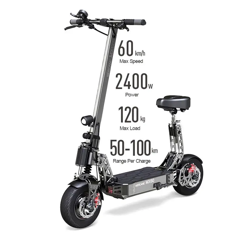 Mankeel-patinete eléctrico X8 todoterreno de alta velocidad, 3000W, neumático ancho, para adultos, 2 personas, con asiento