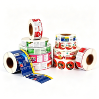Étiquette en rouleau personnalisée, imperméable, en papier couché brillant, pour l'emballage de cosmétiques, de bougies et d'huiles essentielles