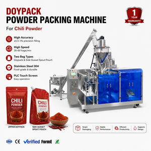 High Output Automatic Zipper Bag Doypack Packing Machine Chili Powder <b>Spice</b> Powder Filling Sealing Machine - Product Image 1