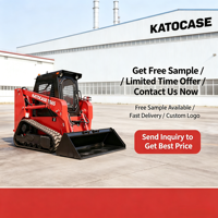 Chargeuse compacte sur chenilles hydraulique diesel KATOCASE avec moteur Weichai, rayon de braquage court, capacité de charge de 1200 kg, pour usage municipal
