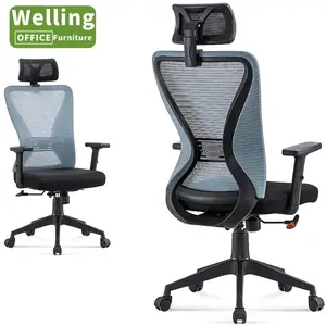 Silla ergonómica Company Mesh Lumbar Support Mesh Silla ergonómica de oficina para estación de trabajo y gerente