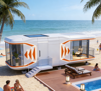 Maisonnette mobile de luxe personnalisable, capsule spatiale préfabriquée pour bureau de jardin, vente en gros directe d'usine