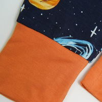 Vêtements pour bébé impression univers personnalisé pour nouveau-né pyjamas long hiver combinaison pyjamas pour bébé en bambou et coton biologique