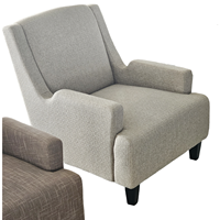 Fauteuil d'appoint en tissu nordique moderne confortable fauteuil de salon scandinave minimaliste chambre salon pieds en bois siège de lecture