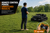 Tondeuse à gazon sur chenilles à moteur essence 608cc, coupe-herbe à braquage zéro 900mm pour usage domestique et jardinier - Vente en gros