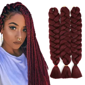 Factory Price Wavy 3 Pack Products Kenya Jumbo Extension Wholesale Expression Pre Stretched Braiding Darling Hair Braids