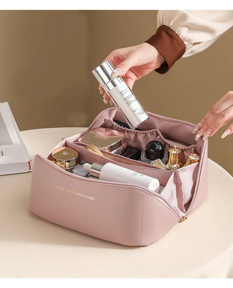 2023 nouvelle grande capacité portable haut de gamme sens voyage trousse de toilette cosmétique boîte de rangement