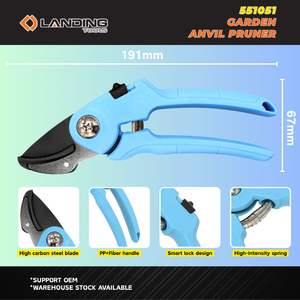 551051 Professional Garden Pruner Heavy Duty Anvil with Ergonomic PP Fiber Handle 15MM for Dry Woody <b>Branch</b> Pruning - Product Image 3