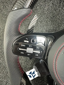 Volante de Fibra de Carbono para Automóvil <span class=keywords><strong>Mercedes</strong></span>-<span class=keywords><strong>Benz</strong></span> <span class=keywords><strong>AMG</strong></span> C190 W117 W166 W177 W197 W205 W213 W216 W217 W218 W222 W253 W257 - Product Image 2