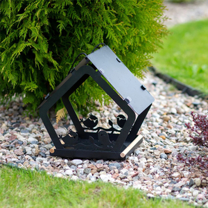 JH-Mech Artistique Nichoir Suspendu Décor de Jardin Durable Résistant aux Intempéries Sauvage Amical Grande Capacité Mangeoire à Oiseaux Suspendue - Product Image 2