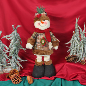 Figurine télescopique de Père Noël et bonhomme de neige, poupée debout pour vitrine, décoration de Noël festive pour la maison - Product Image 4
