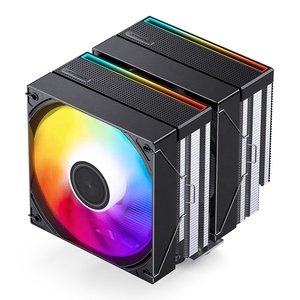 JONSBO CB80 Negro, Enfriador de CPU de Doble Torre de 120 mm, 6 Tubos de Calor, <span class=keywords><strong>2</strong></span> Ventiladores PWM ARGB, TDP 260 W para LGA115X/1200/1700/1851 AM5 AM4 - Product Image 2