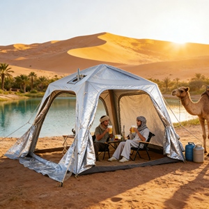Dôme gonflable résistant au vent fort <span class=keywords><strong>avec</strong></span> ancrage renforcé pour les sites de <span class=keywords><strong>camping</strong></span> en hauteur exposés - Product Image 4