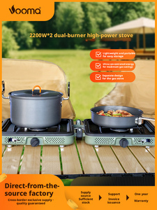 Réchaud à <span class=keywords><strong>gaz</strong></span> portable pliable pour pique-nique en plein air, réchaud à <span class=keywords><strong>gaz</strong></span> double tête, réchaud à fondue portable, réchaud à feu puissant coupe-vent - Product Image 6