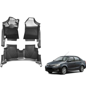 Alfombrillas de Coche TPE Personalizadas para Toyota Etios 2022 |   Tapetes para Piso Impermeables para Todo Clima, Juego Completo, OEM de Fábrica - Product Image 1