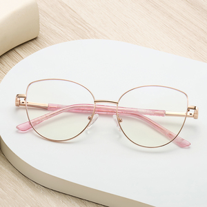 2025 lunettes de haute qualité pour femmes luxe Anti lumière bleue cadre lunettes gelée Temples Style classique montures optiques - Product Image 3